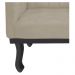 Poltrona Classic Pés Luís XV Suede Bege - Amarena Móveis