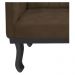 Poltrona Classic Pés Luís XV Suede Marrom - Amarena Móveis