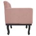 Poltrona Classic Pés Luís XV Suede Rosê - Amarena Móveis