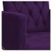 Poltrona Classic Pés Luís XV Suede Roxo - Amarena Móveis