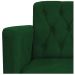 Poltrona Classic Pés Luís XV Suede Verde - Amarena Móveis