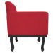 Poltrona Classic Pés Luís XV Suede Vermelho - Amarena Móveis