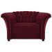 Poltrona Decorativa Chesterfield Sofia Suede Bordô - Amarena Móveis
