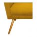Poltrona Laura Pés Palito Mel Suede Amarelo - Amarena Móveis