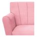 Poltrona Laura Pés Palito Mel Suede Rosa Bebê - Amarena Móveis