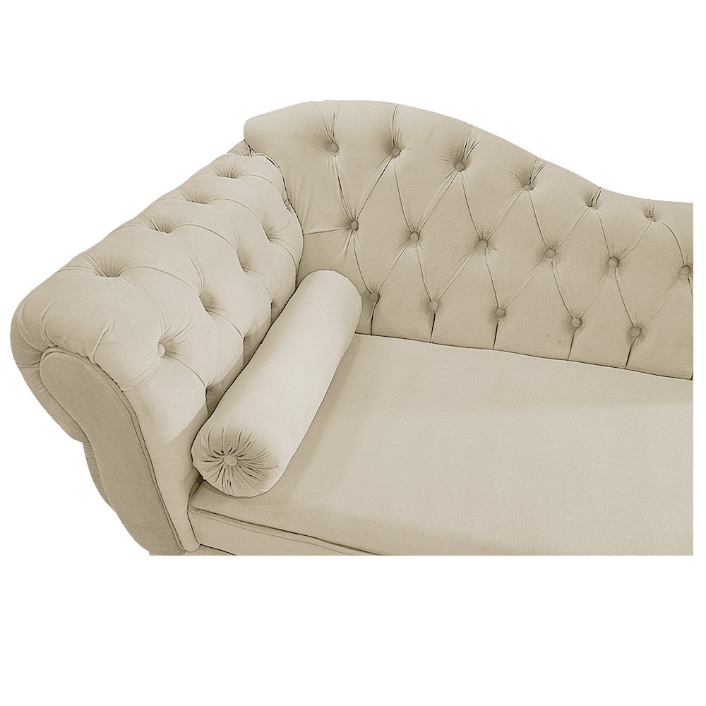 Recamier Diana 140cm Lado Direito Corano Bege - Amarena Móveis