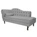 Recamier Diana 140cm Lado Direito Corano Cinza - Amarena Móveis