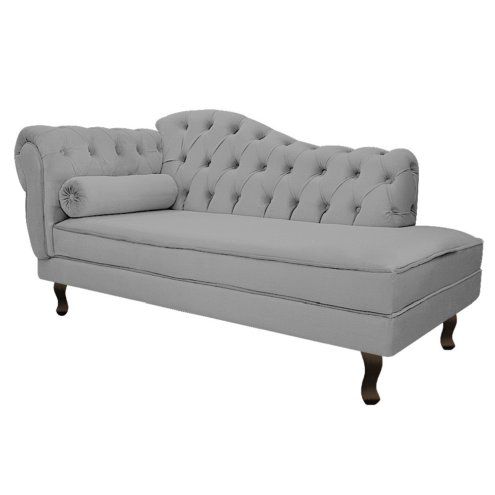 Recamier Diana 140cm Lado Direito Corano Cinza - Amarena Móveis