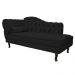 Recamier Diana 140cm Lado Direito Corano Preto - Amarena Móveis