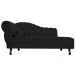 Recamier Diana 140cm Lado Direito Corano Preto - Amarena Móveis