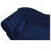 Recamier Diana 140cm Lado Direito Suede Azul Marinho - Amarena Móveis