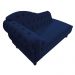 Recamier Diana 140cm Lado Direito Suede Azul Marinho - Amarena Móveis