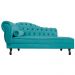 Recamier Diana 140cm Lado Direito Suede Azul Turquesa - Amarena Móveis