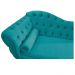 Recamier Diana 140cm Lado Direito Suede Azul Turquesa - Amarena Móveis