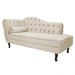 Recamier Diana 140cm Lado Direito Suede Bege - Amarena Móveis