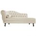 Recamier Diana 140cm Lado Direito Suede Bege - Amarena Móveis