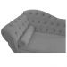 Recamier Diana 140cm Lado Direito Suede Cinza - Amarena Móveis