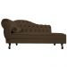 Recamier Diana 140cm Lado Direito Suede Marrom - Amarena Móveis