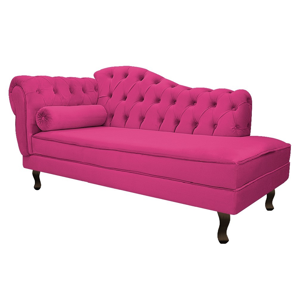 Recamier Diana 140cm Lado Direito Suede Pink - Amarena Móveis