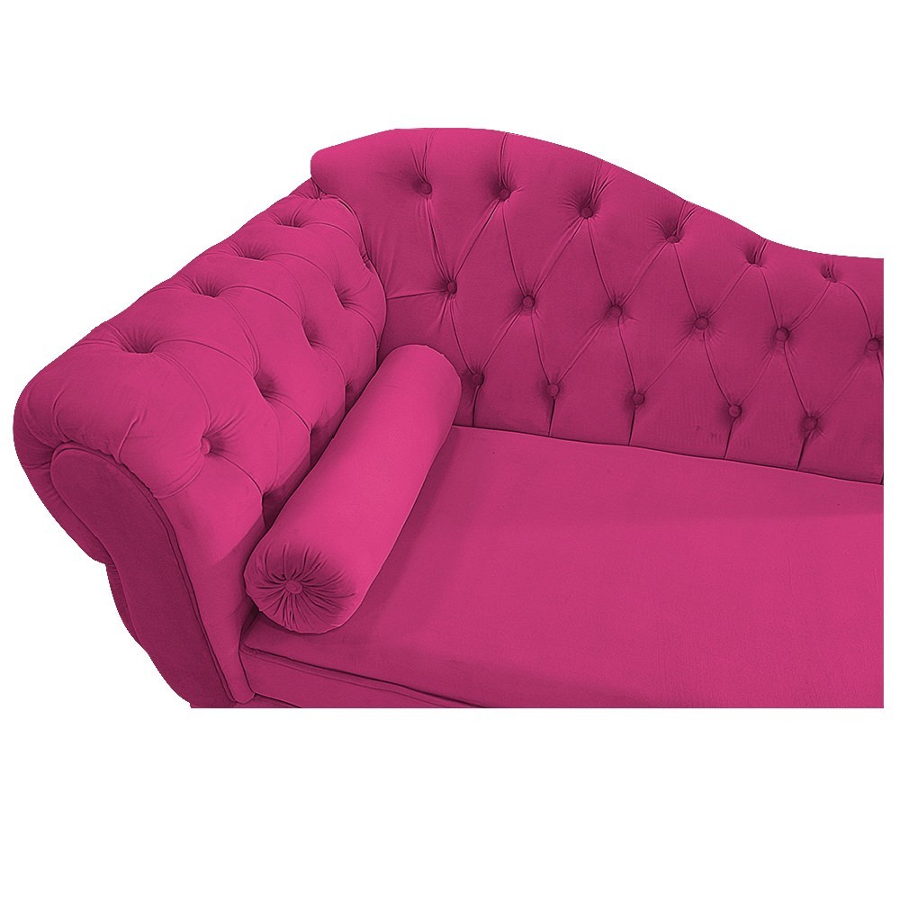 Recamier Diana 140cm Lado Direito Suede Pink - Amarena Móveis