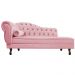 Recamier Diana 140cm Lado Direito Suede Rosa Bebê - Amarena Móveis