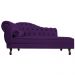 Recamier Diana 140cm Lado Direito Suede Roxo - Amarena Móveis
