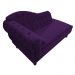 Recamier Diana 140cm Lado Direito Suede Roxo - Amarena Móveis