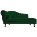 Recamier Diana 140cm Lado Direito Suede Verde - Amarena Móveis