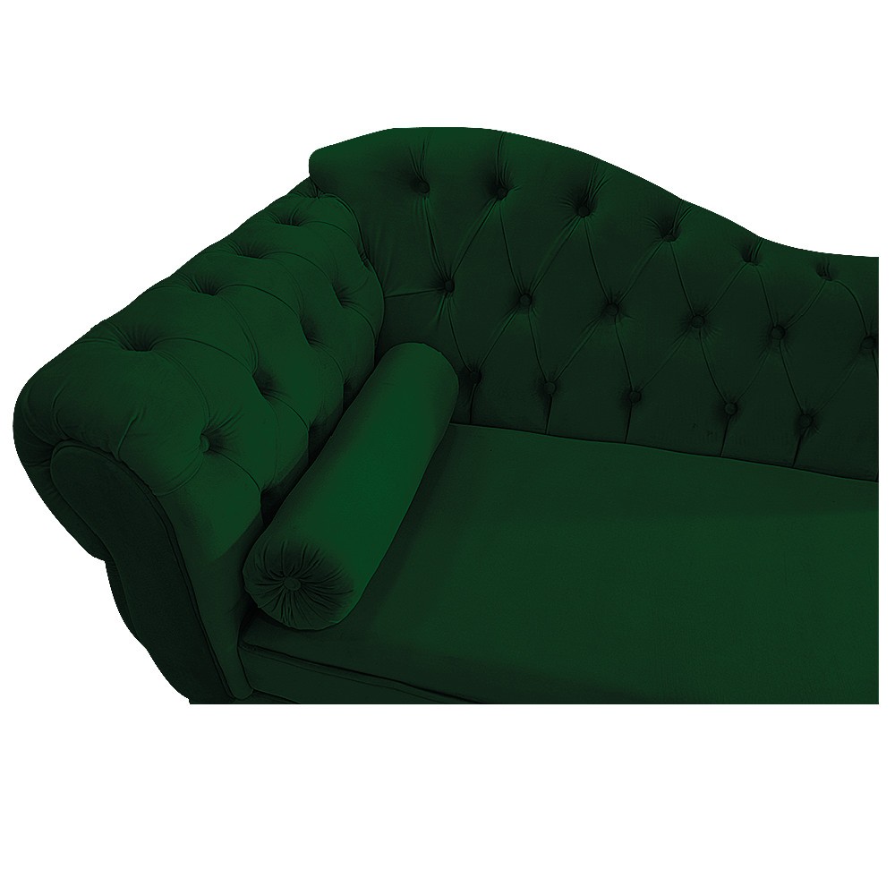 Recamier Diana 140cm Lado Direito Suede Verde - Amarena Móveis