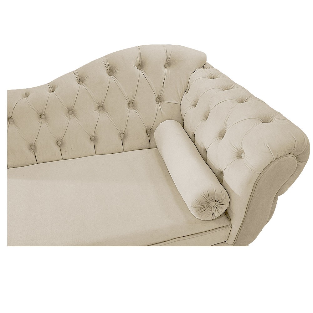 Recamier Diana 140cm Lado Esquerdo Corano Bege - Amarena Móveis