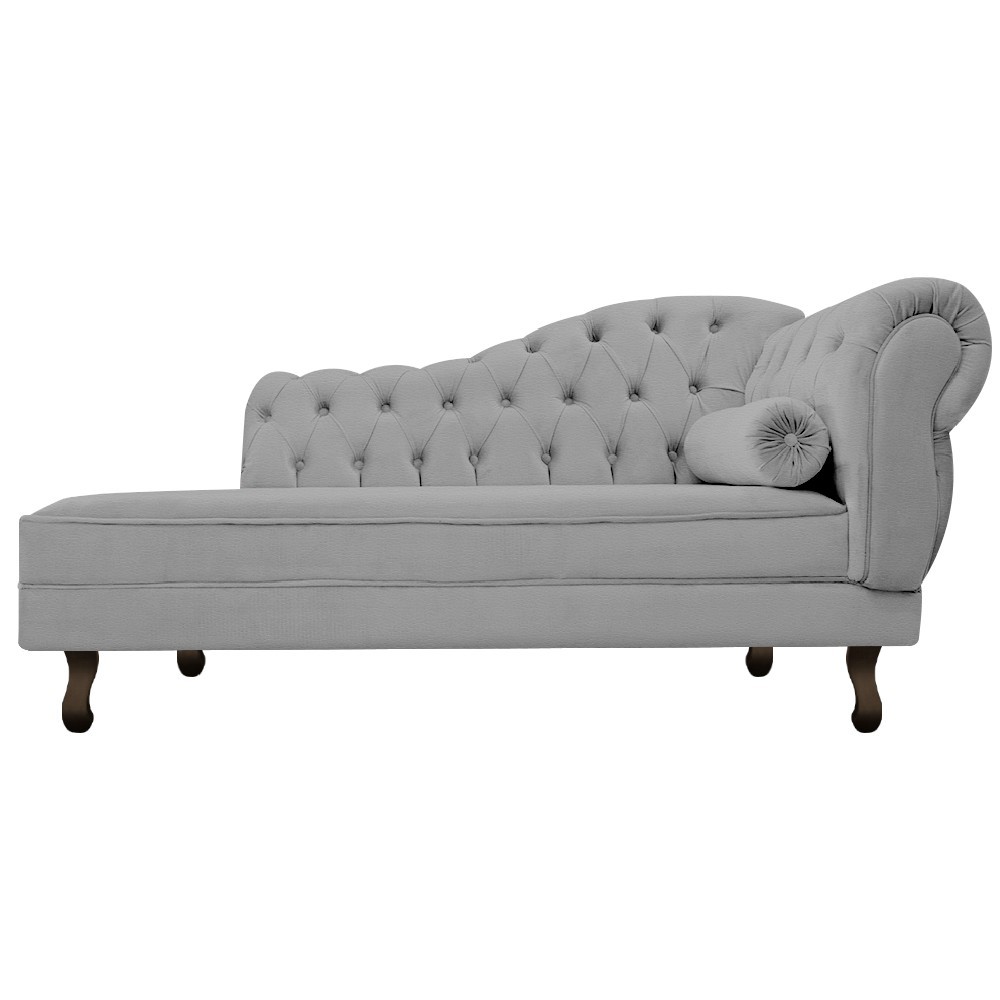 Recamier Diana 140cm Lado Esquerdo Corano Cinza - Amarena Móveis
