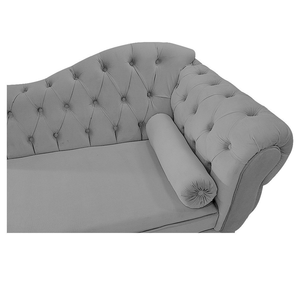 Recamier Diana 140cm Lado Esquerdo Corano Cinza - Amarena Móveis