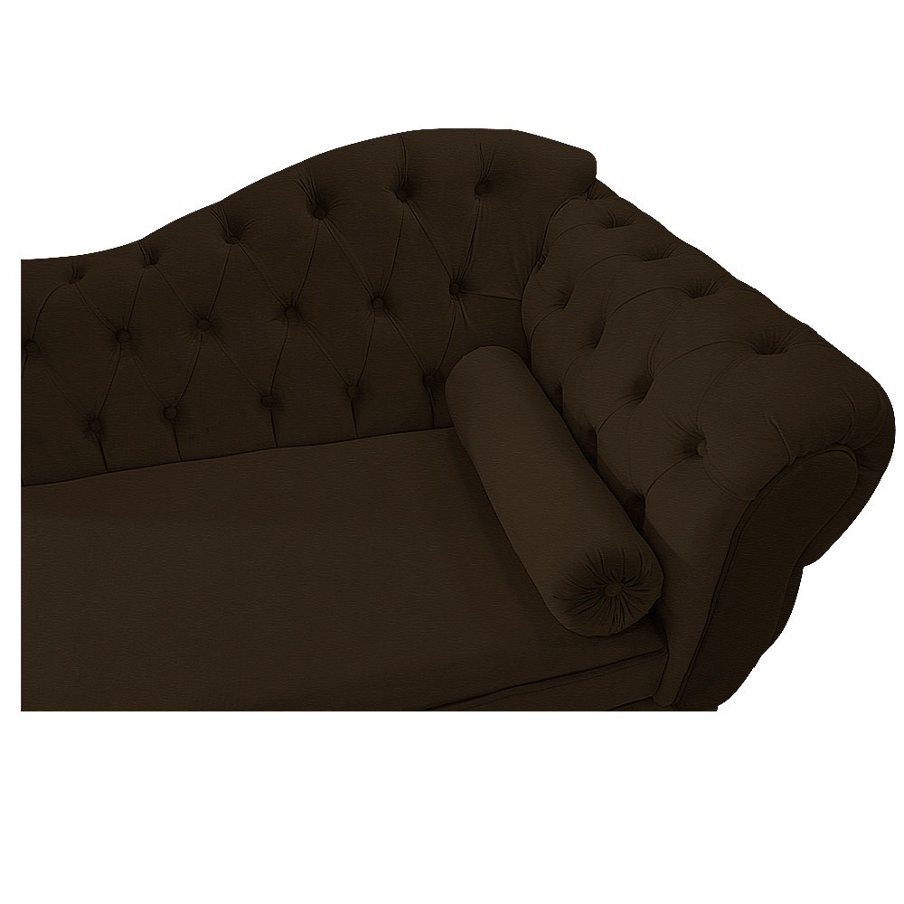 Recamier Diana 140cm Lado Esquerdo Corano Marrom - Amarena Móveis