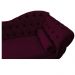 Recamier Diana 140cm Lado Esquerdo Suede Bordô - Amarena Móveis