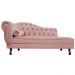 Recamier Diana 160cm Lado Direito Suede Rosê - Amarena Móveis