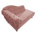 Recamier Diana 160cm Lado Direito Suede Rosê - Amarena Móveis