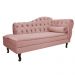 Recamier Diana 160cm Lado Esquerdo Suede Rosê - Amarena Móveis