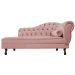 Recamier Diana 160cm Lado Esquerdo Suede Rosê - Amarena Móveis