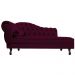 Recamier Diana 185cm Lado Direito Suede Bordô - Amarena Móveis