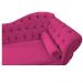Recamier Diana 185cm Lado Esquerdo Suede Pink - Amarena Móveis