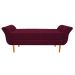 Recamier Estofado Ari 140 cm Casal Suede Bordô - Amarena Móveis