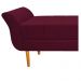 Recamier Estofado Ari 140 cm Casal Suede Bordô - Amarena Móveis