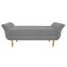 Recamier Estofado Ari 160 cm Queen Size Corano Cinza - Amarena Móveis