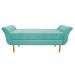 Recamier Estofado Ari 160 cm Queen Size Suede Azul Tiffany - Amarena Móveis