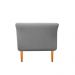 Recamier Estofado Ari 160 cm Queen Size Suede Cinza - Amarena Móveis