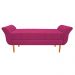 Recamier Estofado Ari 160 cm Queen Size Suede Pink - Amarena Móveis