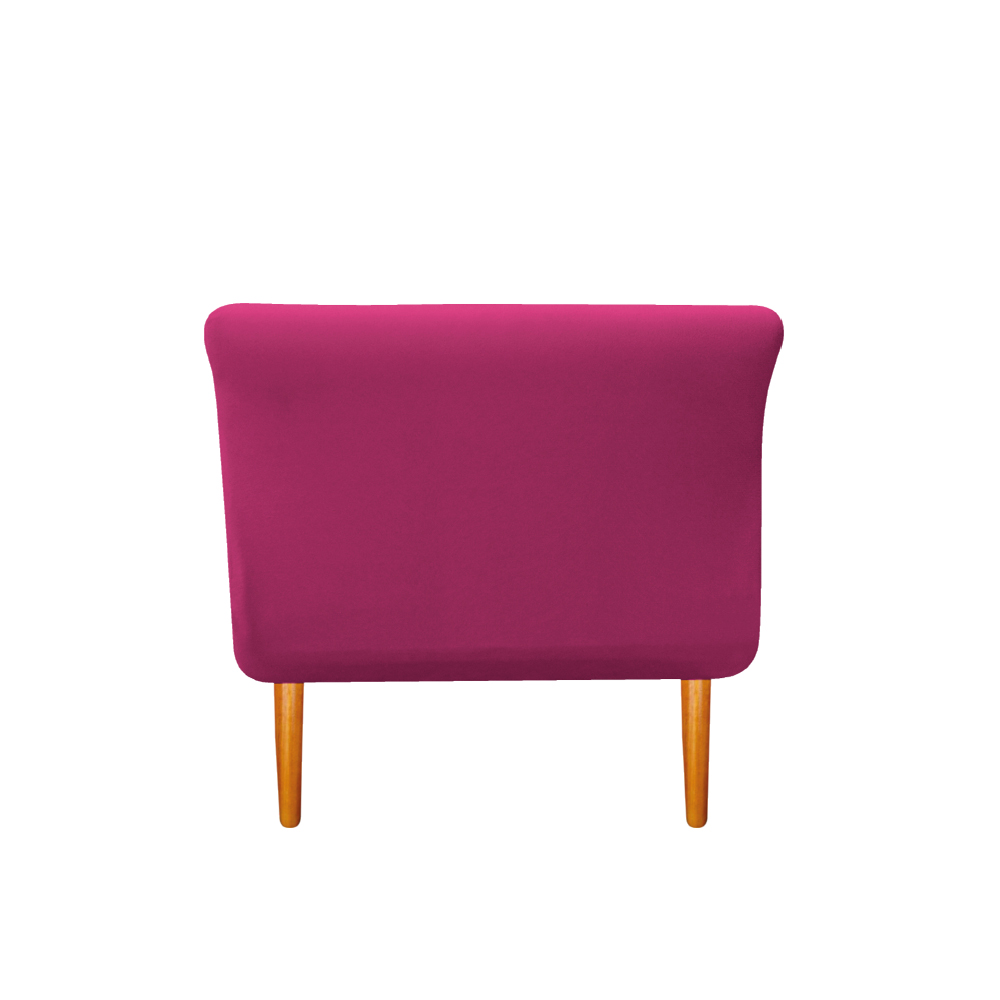 Recamier Estofado Ari 160 cm Queen Size Suede Pink - Amarena Móveis
