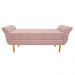 Recamier Estofado Ari 160 cm Queen Size Suede Rosê - Amarena Móveis
