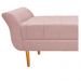 Recamier Estofado Ari 160 cm Queen Size Suede Rosê - Amarena Móveis
