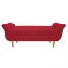Recamier Estofado Ari 160 cm Queen Size Suede Vermelho - Amarena Móveis